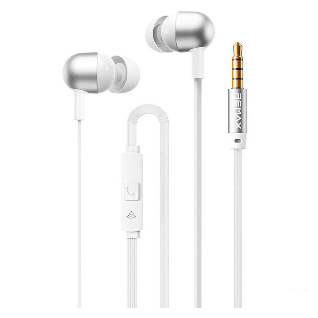 Наушники Remax RM-03 Capsule, С микрофоном, Белый - № 1 Наушники Remax RM-03 Capsule, С микрофоном, Белый - № 1