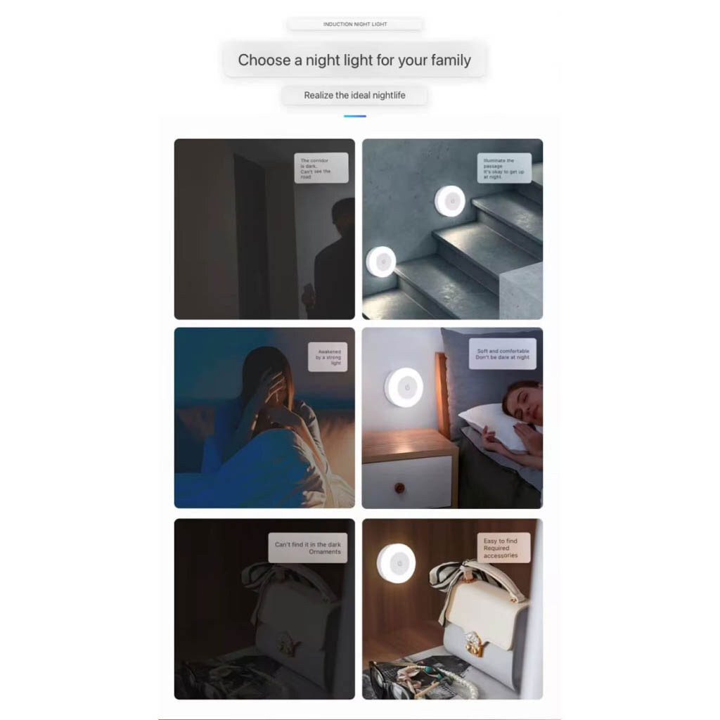 Ночник LED Night Light, Белый - № 6 Ночник LED Night Light, Белый - № 6