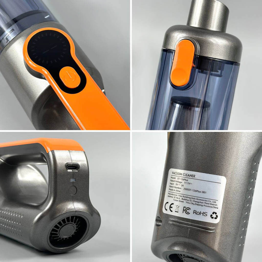 Автомобильный пылесос Suitu ST-126 Plus, Черный - № 2 Автомобильный пылесос Suitu ST-126 Plus, Черный - № 2