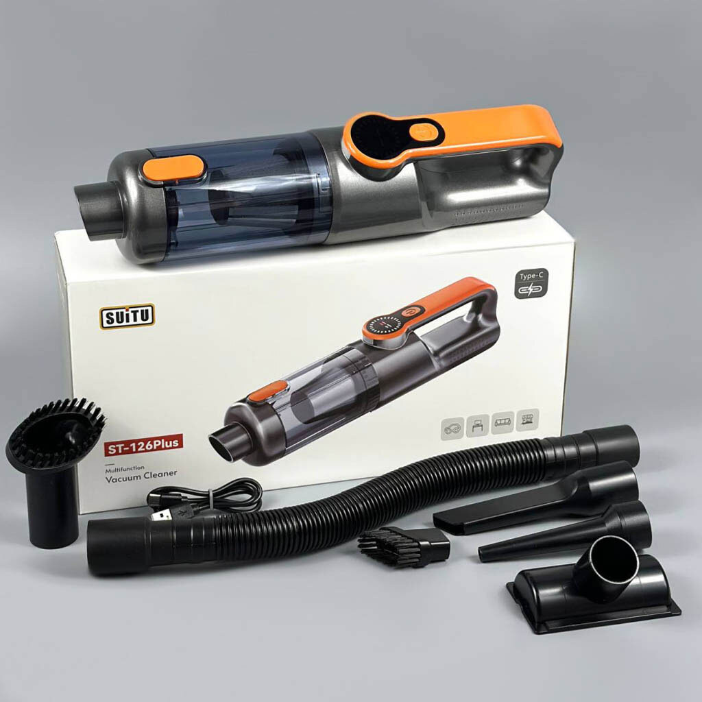 Автомобильный пылесос Suitu ST-126 Plus, Черный - № 10 Автомобильный пылесос Suitu ST-126 Plus, Черный - № 10