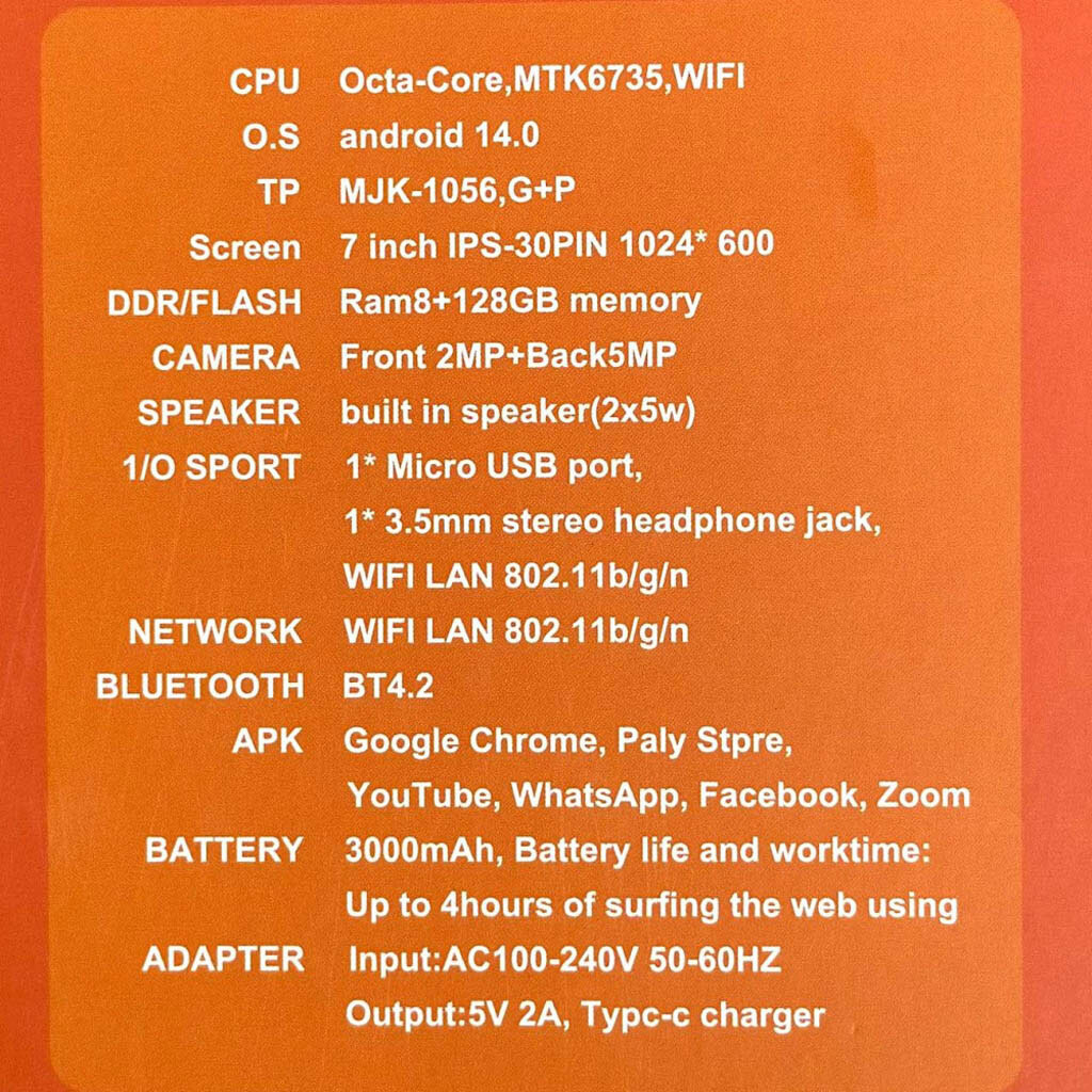 Детский планшет KD500 Tiger, Синий - № 10 Детский планшет KD500 Tiger, Синий - № 10