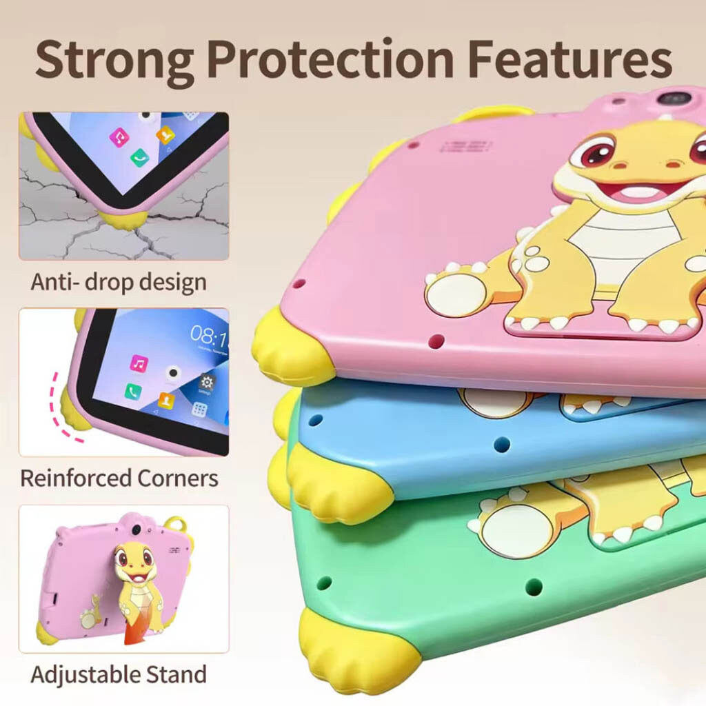 Дитячий планшет Z01 Dinosaur, Рожевий - № 8 Дитячий планшет Z01 Dinosaur, Рожевий - № 8