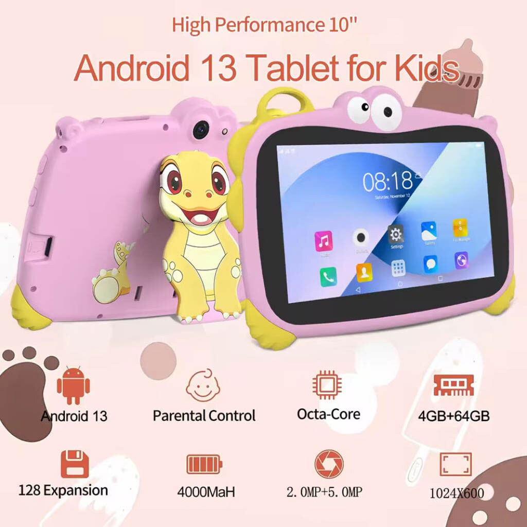 Дитячий планшет Z01 Dinosaur, Рожевий - № 9 Дитячий планшет Z01 Dinosaur, Рожевий - № 9