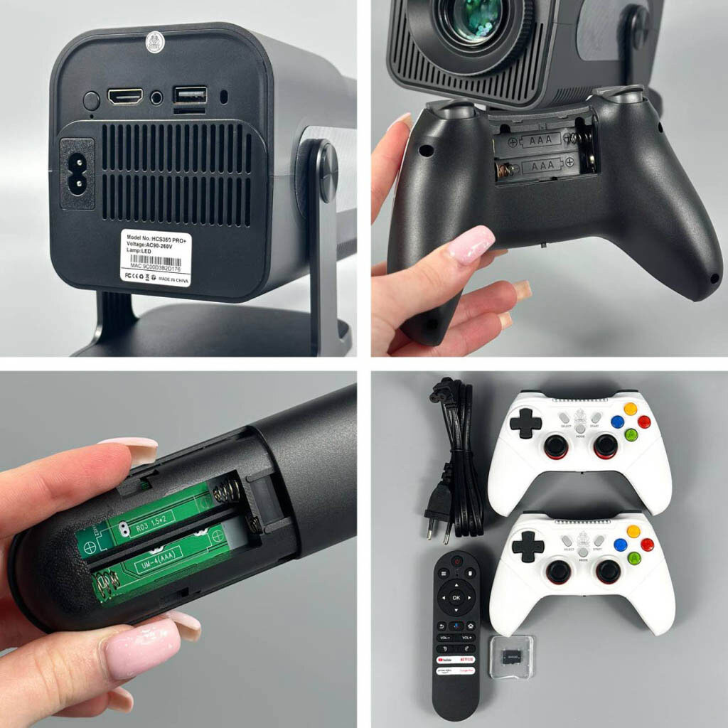 Проектор HCS350 Pro Plus, Чорний - № 3 Проектор HCS350 Pro Plus, Чорний - № 3