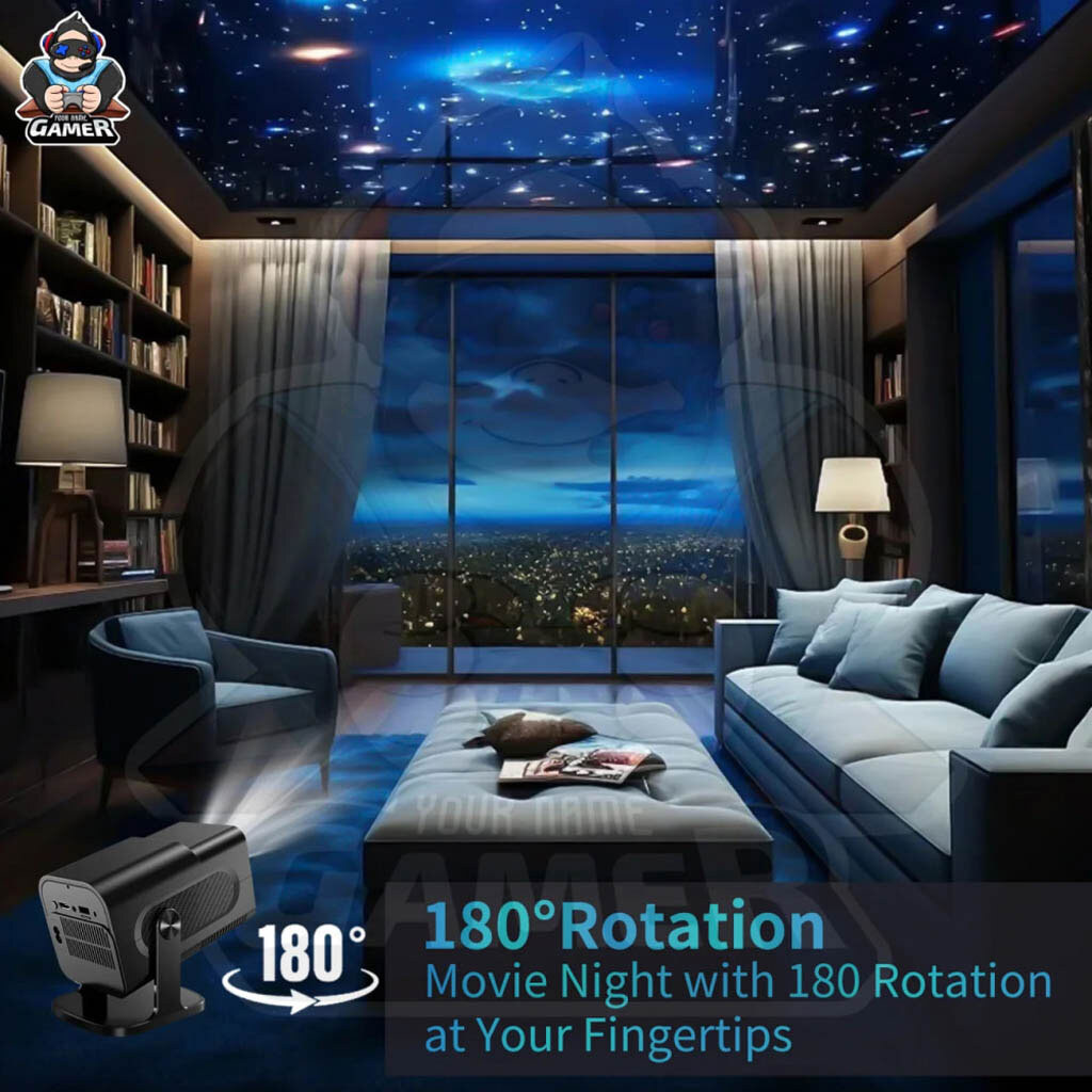 Проектор HCS350 Pro Plus, Чорний - № 7 Проектор HCS350 Pro Plus, Чорний - № 7