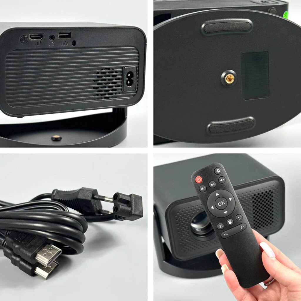 Проектор V8, Чорний - № 3 Проектор V8, Чорний - № 3