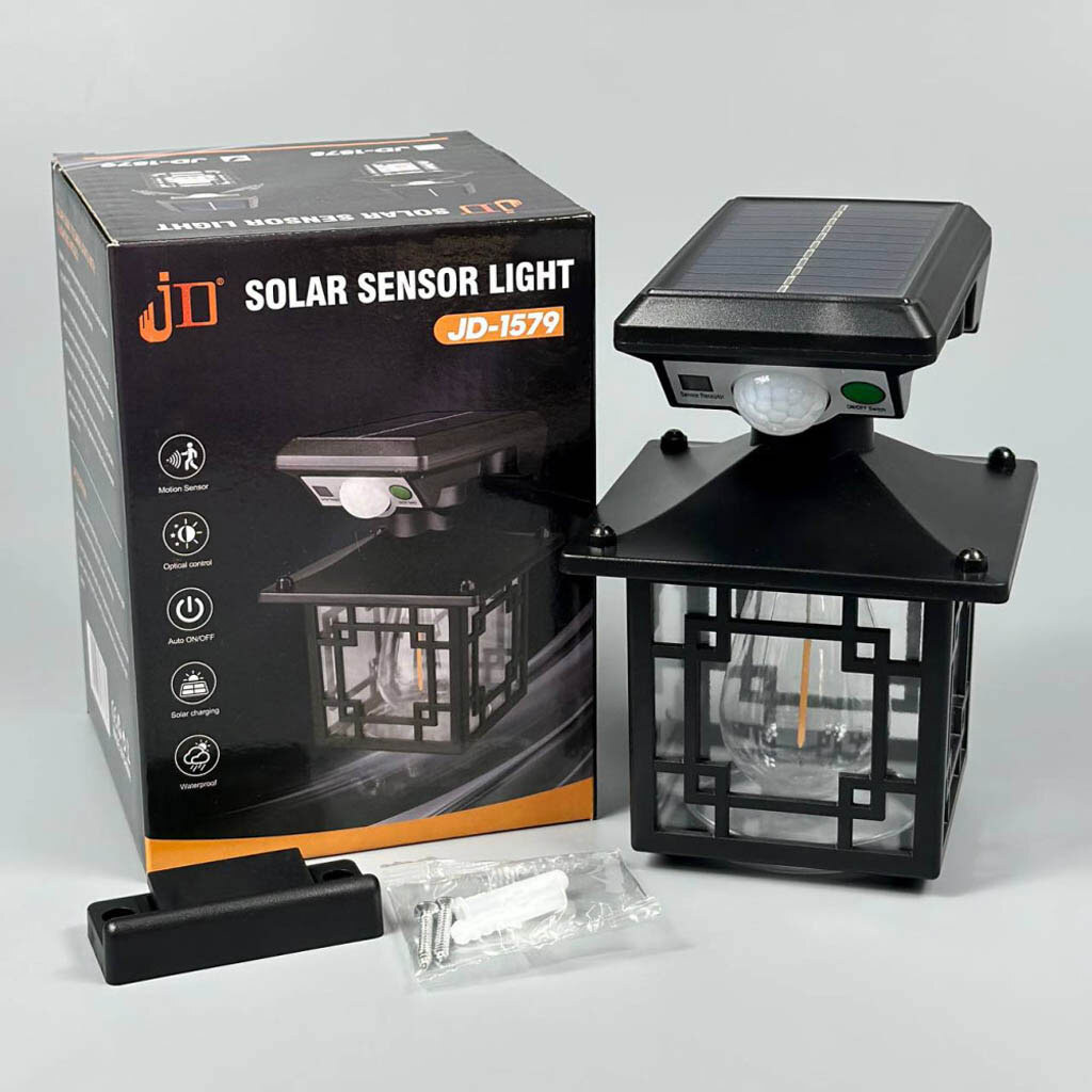 Светильник уличный JD-1579, Черный - № 10 Светильник уличный JD-1579, Черный - № 10