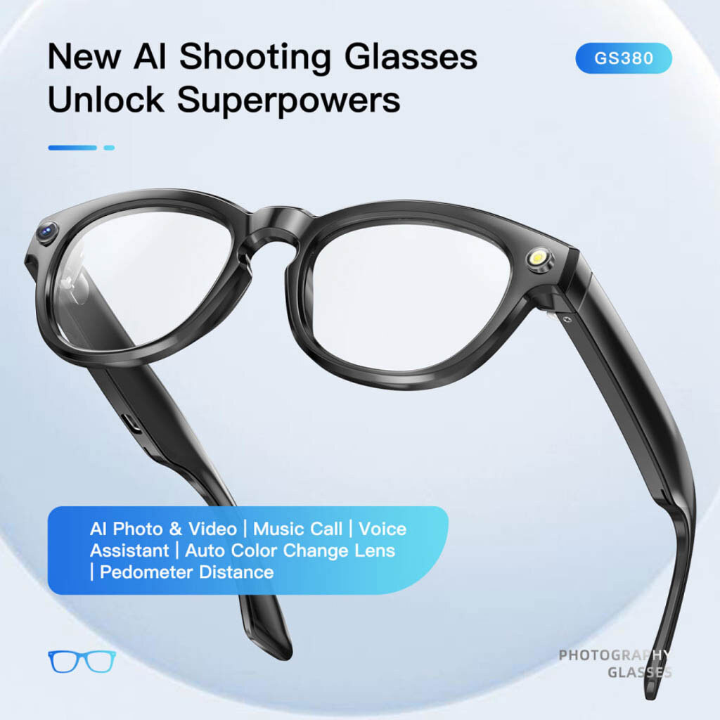 Смарт-очки Smart AI Glasses GS380, Черный - № 6 Смарт-очки Smart AI Glasses GS380, Черный - № 6