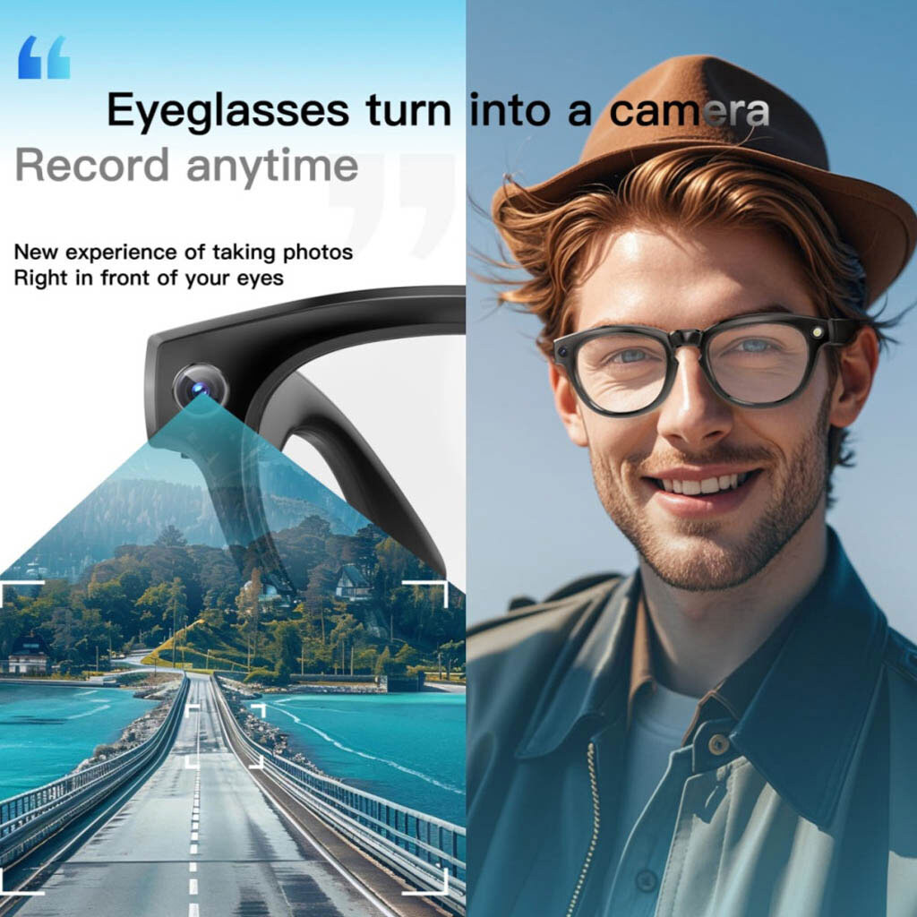 Смарт-очки Smart AI Glasses GS380, Черный - № 8 Смарт-очки Smart AI Glasses GS380, Черный - № 8