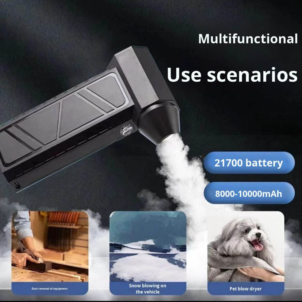 Портативный турбовентилятор Mini Jet Fan ZY7400-SE, Черный - № 6 Портативный турбовентилятор Mini Jet Fan ZY7400-SE, Черный - № 6