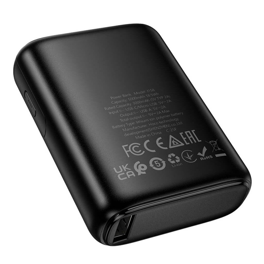 Портативная батарея (Power Bank) Hoco J158 Runner, 5000 mAh, Черный - № 3 Портативная батарея (Power Bank) Hoco J158 Runner, 5000 mAh, Черный - № 3