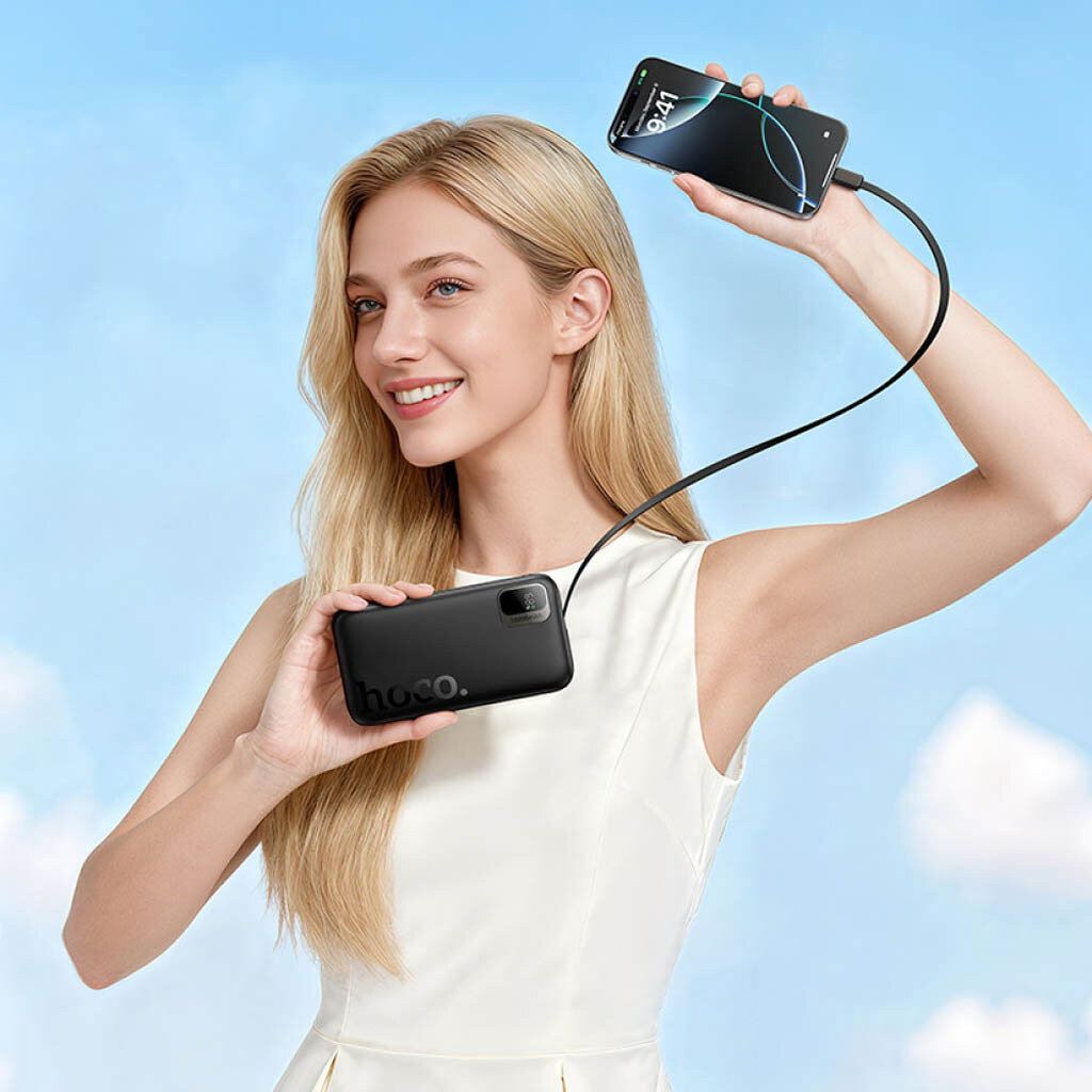 Портативная батарея (Power Bank) Hoco Q51 Key, 10000 mAh, Черный - № 7 Портативная батарея (Power Bank) Hoco Q51 Key, 10000 mAh, Черный - № 7