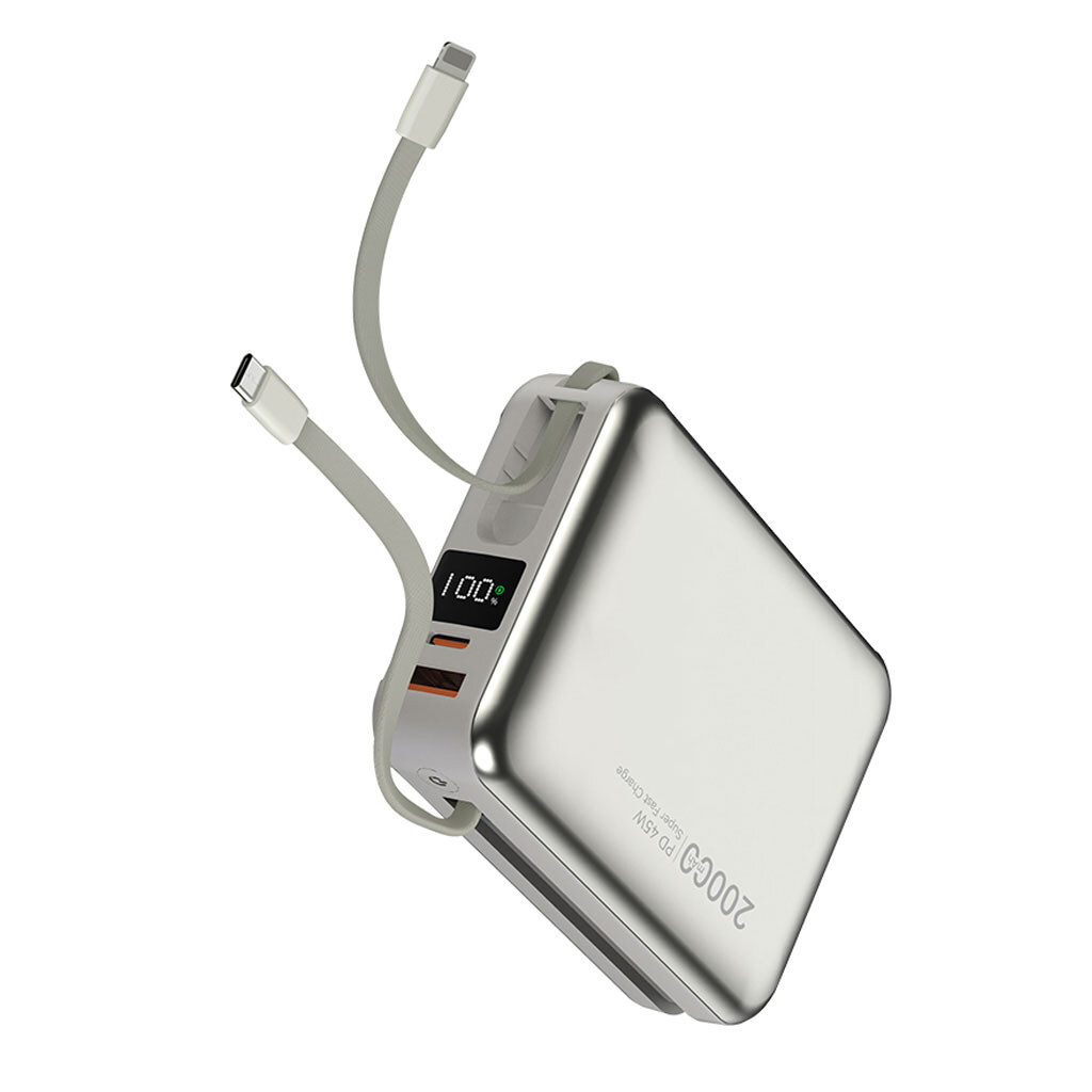 Портативная батарея (Power Bank) WUW TUGII Y245, 20000 mAh, Серебряный - № 1 Портативная батарея (Power Bank) WUW TUGII Y245, 20000 mAh, Серебряный - № 1