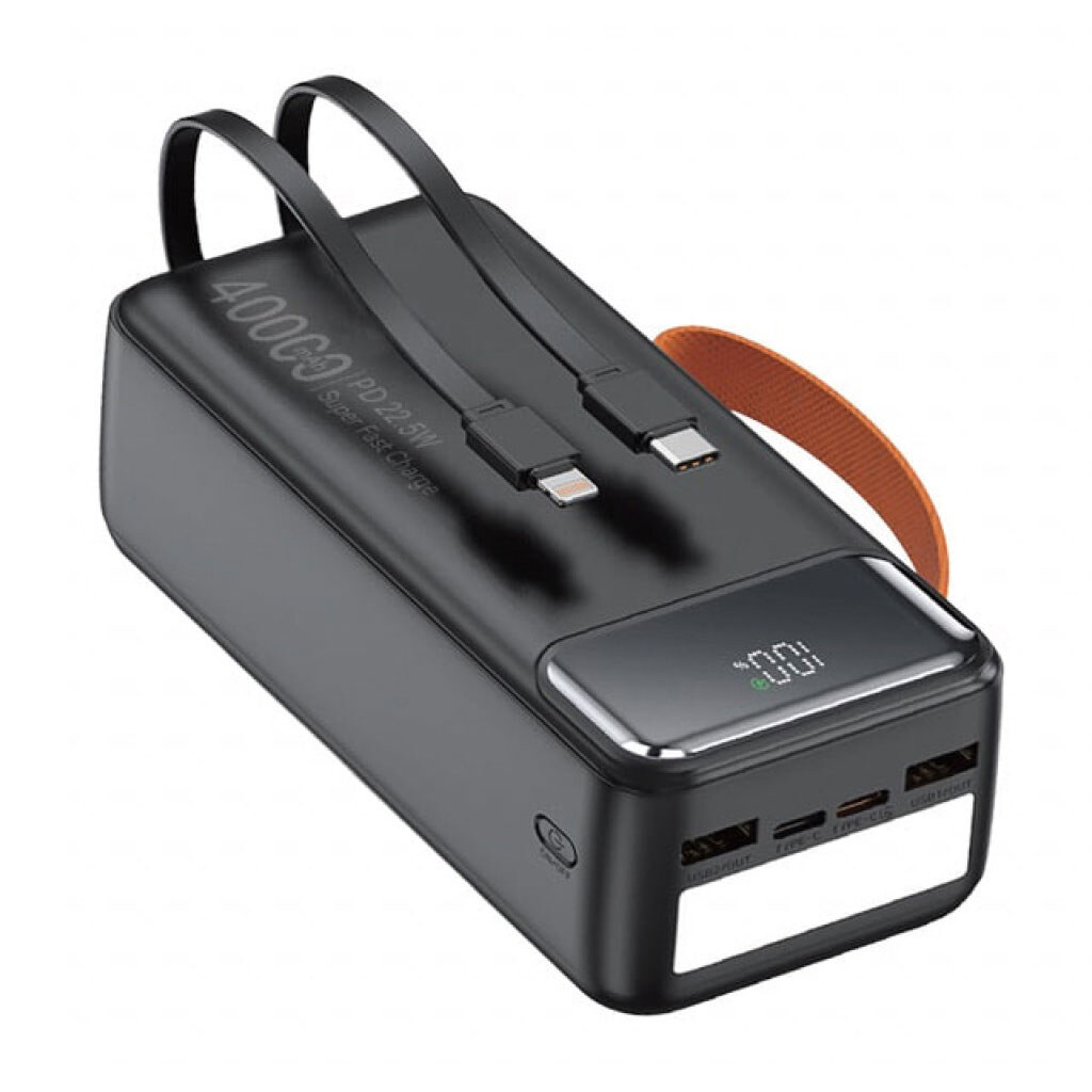 Портативная батарея (Power Bank) WUW TUGII Y400, 40000 mAh, Черный - № 1 Портативная батарея (Power Bank) WUW TUGII Y400, 40000 mAh, Черный - № 1