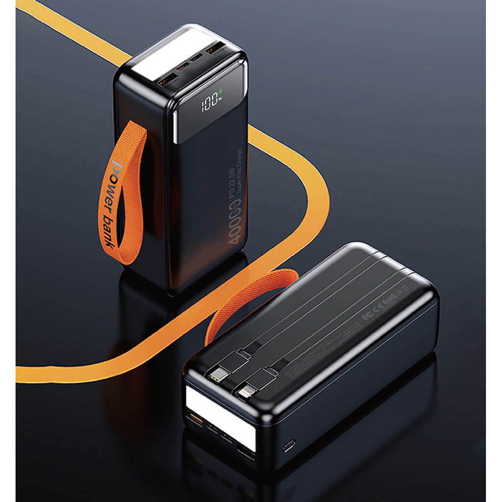 Портативная батарея (Power Bank) WUW TUGII Y400, 40000 mAh, Черный - № 4 Портативная батарея (Power Bank) WUW TUGII Y400, 40000 mAh, Черный - № 4