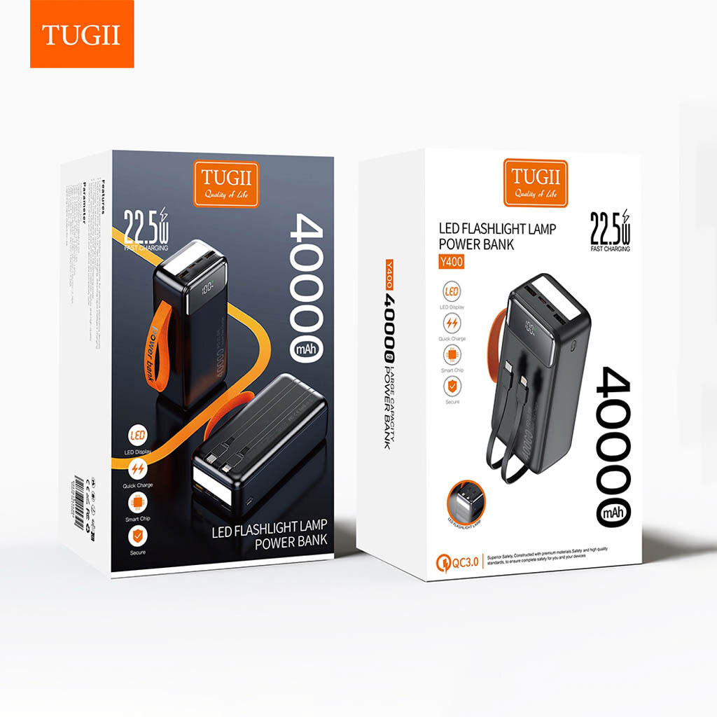 Портативная батарея (Power Bank) WUW TUGII Y400, 40000 mAh, Черный - № 7 Портативная батарея (Power Bank) WUW TUGII Y400, 40000 mAh, Черный - № 7