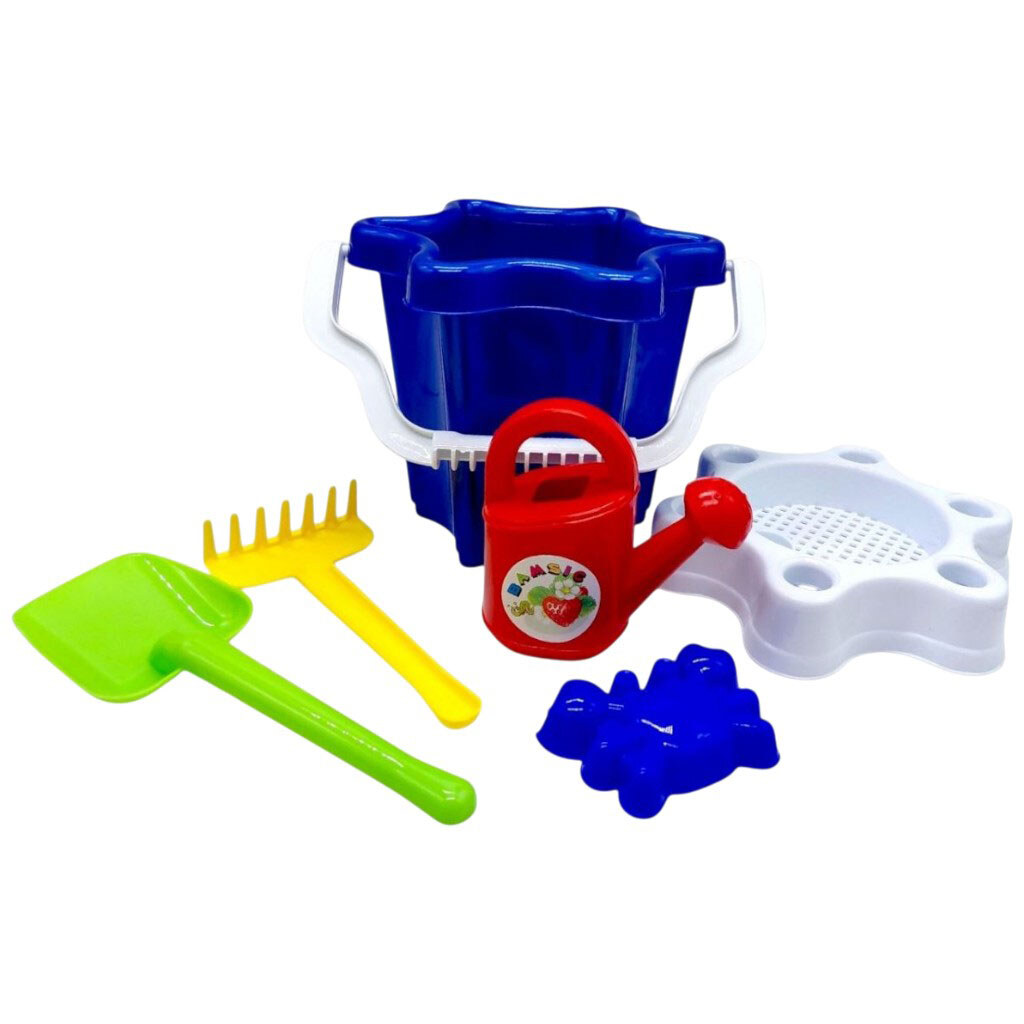 Відро "Квіточка", з лійкою і пісочним набором, Bamsic - № 1 Відро "Квіточка", з лійкою і пісочним набором, Bamsic - № 1