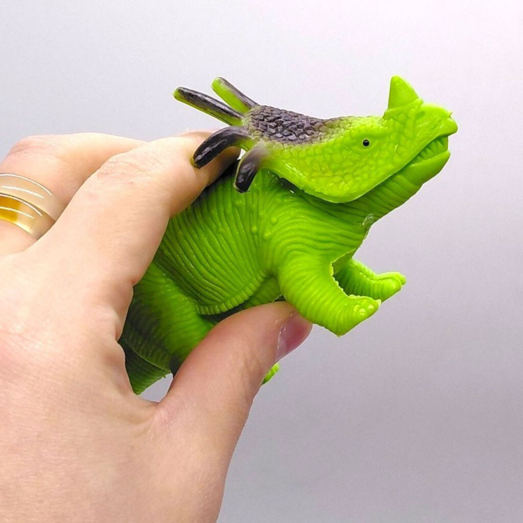 Резиновый динозавр "Dino World", РЫЖИЙ, Mic - № 2 Резиновый динозавр "Dino World", РЫЖИЙ, Mic - № 2