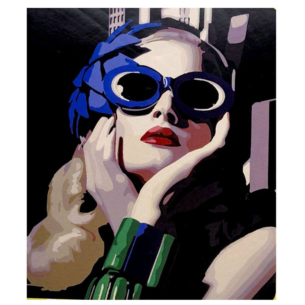 Картина по номерам "Девушка будущего", 40x50 см, Оптифрост - № 1 Картина по номерам "Девушка будущего", 40x50 см, Оптифрост - № 1