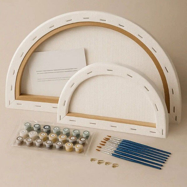 Картина по номерам с красками металлик "Восточная гармония", полукруги 50 см, 70 см, Origami - № 3 Картина по номерам с красками металлик "Восточная гармония", полукруги 50 см, 70 см, Origami - № 3