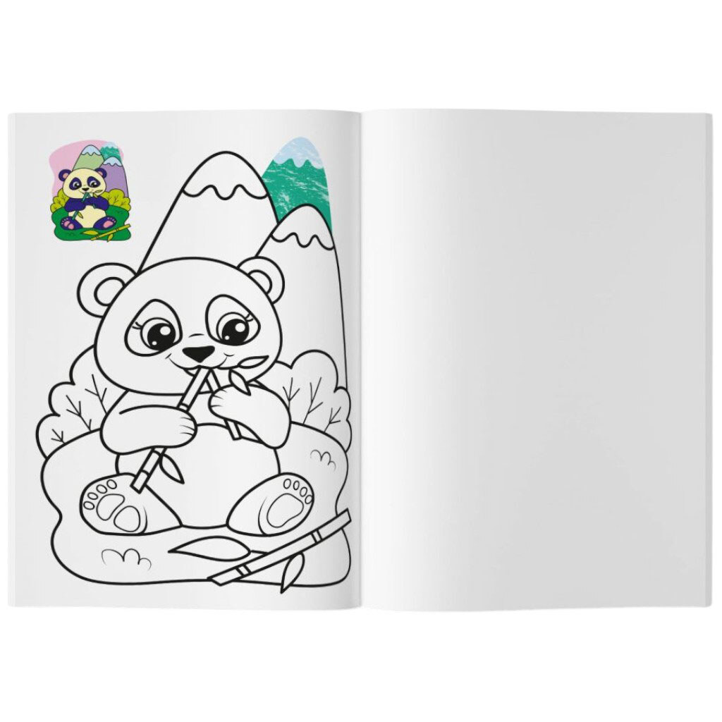 Книга-раскраска "Кольорованка. Животные", Crystal Book - № 5 Книга-раскраска "Кольорованка. Животные", Crystal Book - № 5