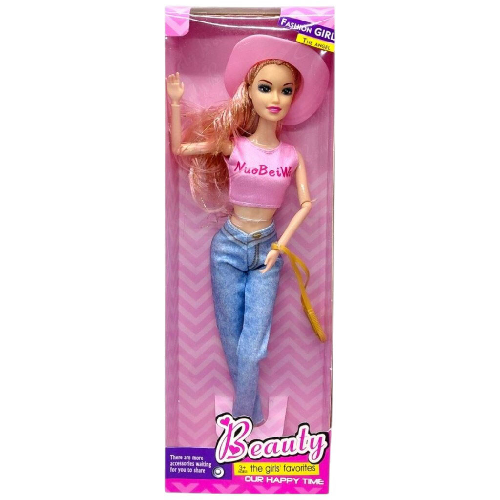 Лялька типу Барбі, в стильному одязі, джинси, Mic - № 1 Лялька типу Барбі, в стильному одязі, джинси, Mic - № 1
