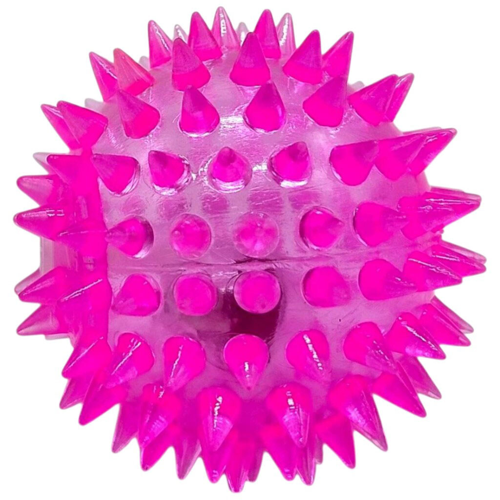 Мяч-ежик резиновый со световым эффектом, Mic - № 1 Мяч-ежик резиновый со световым эффектом, Mic - № 1