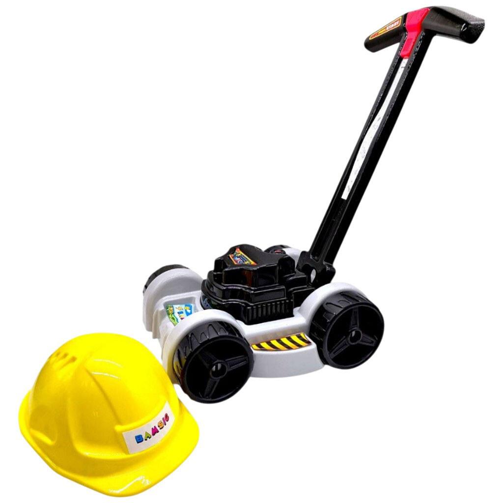 Набор детский "Газонокосилка с каской", Bamsic - № 1 Набор детский "Газонокосилка с каской", Bamsic - № 1