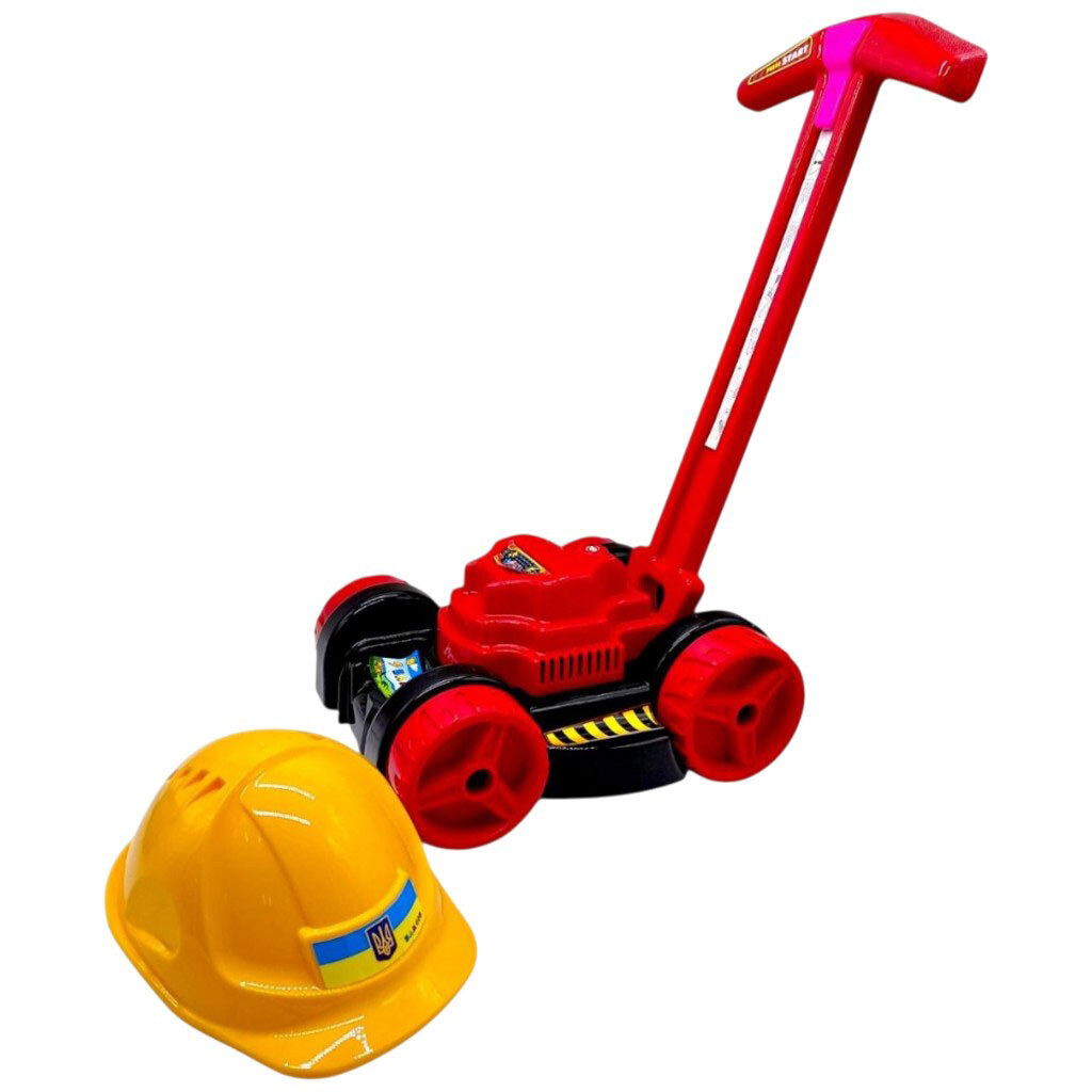 Набор детский "Газонокосилка с каской", Bamsic - № 1 Набор детский "Газонокосилка с каской", Bamsic - № 1
