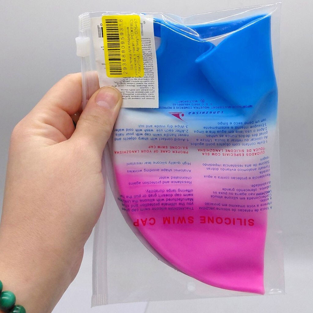 Шапочка для плавания силиконовая, в пакете, Mic - № 2 Шапочка для плавания силиконовая, в пакете, Mic - № 2