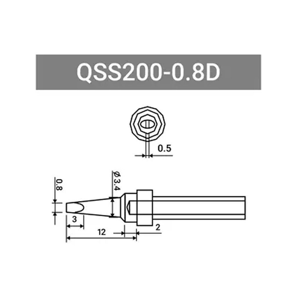 Жало Quick QSS200-0.8D - № 2 Жало Quick QSS200-0.8D - № 2