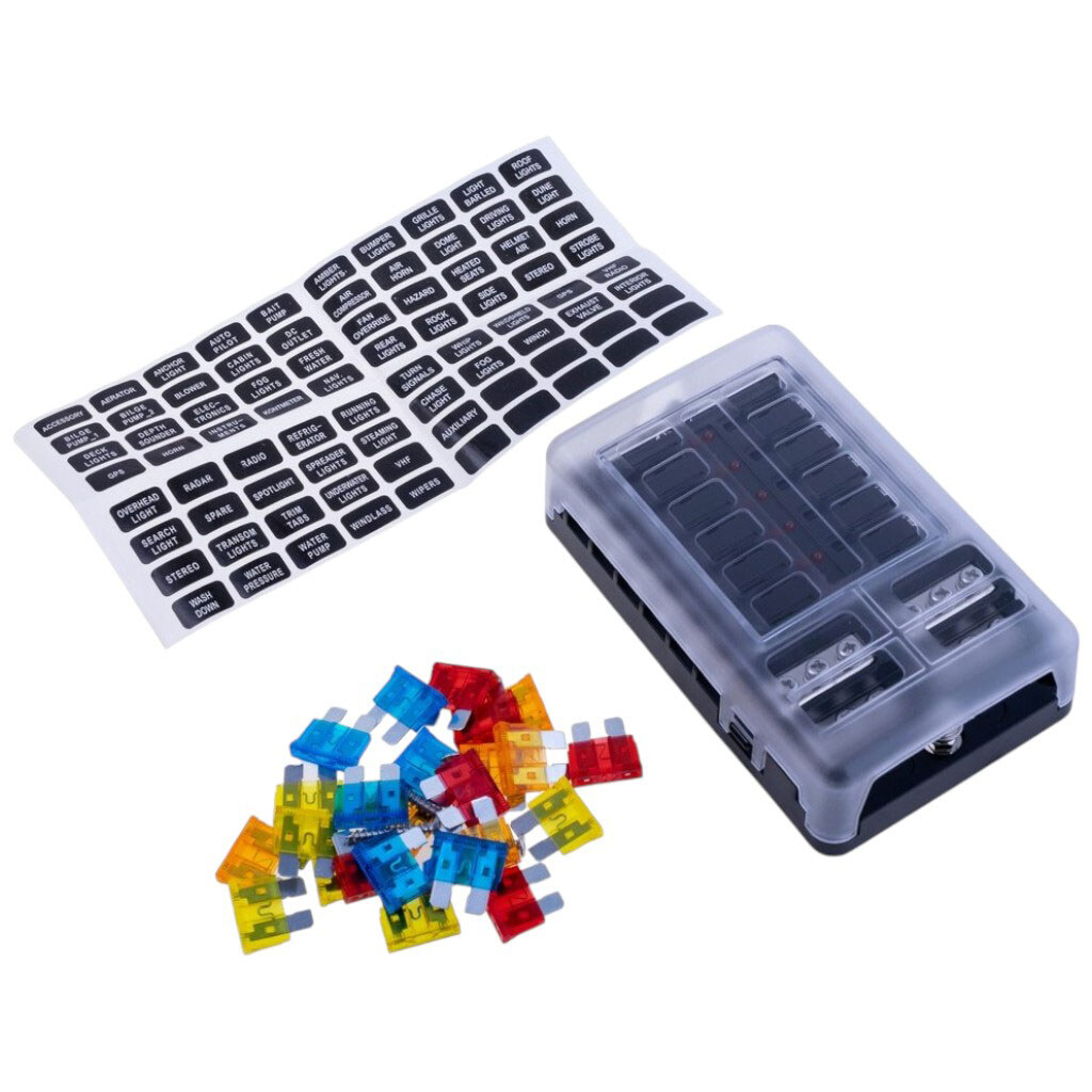 Блок на 12 предохранителей ATC/ATO, 32VDC, FB-1714 - № 1 Блок на 12 предохранителей ATC/ATO, 32VDC, FB-1714 - № 1