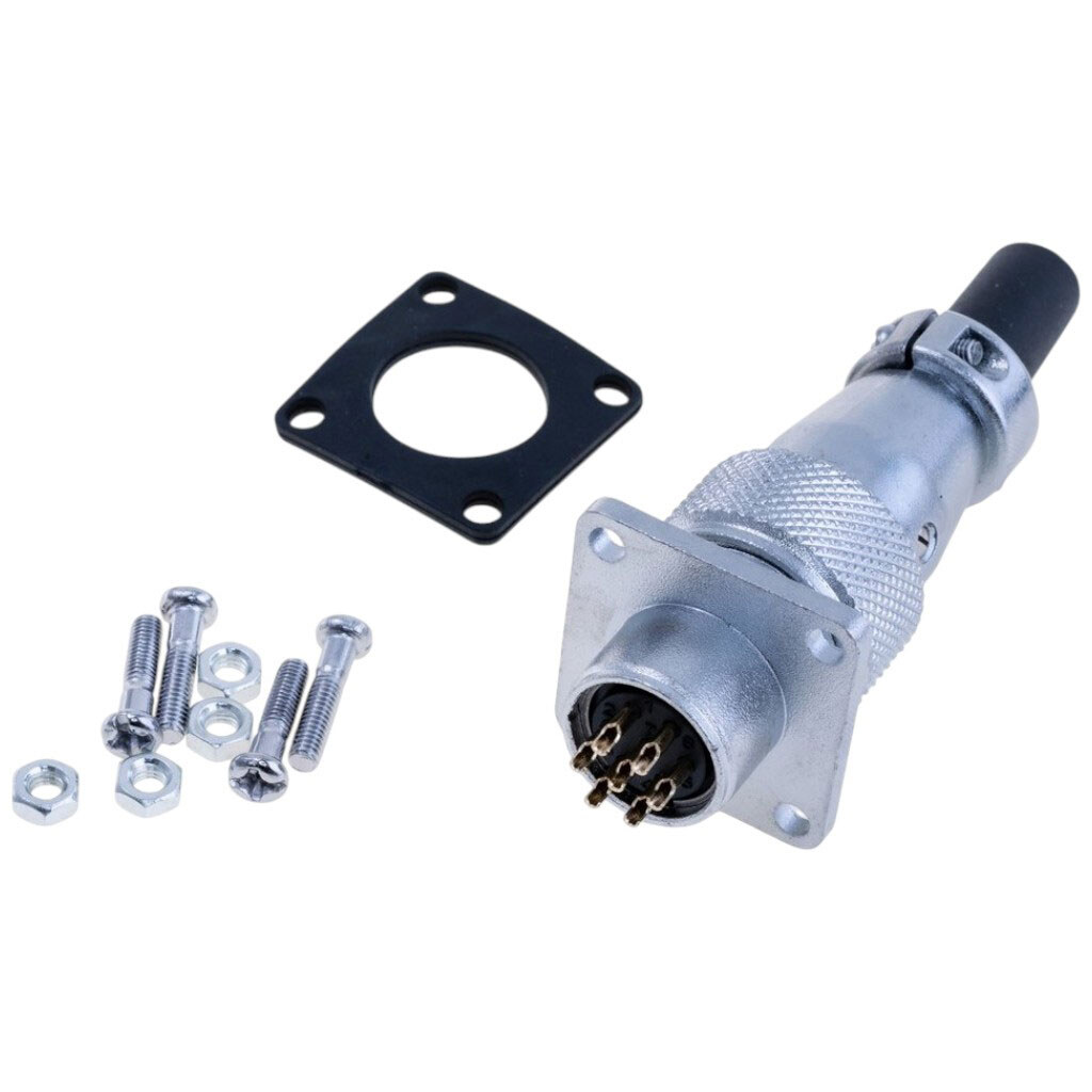 Разъем WS16-7, комплект "мама"+ "папа", квадратный фланец - № 2 Разъем WS16-7, комплект "мама"+ "папа", квадратный фланец - № 2