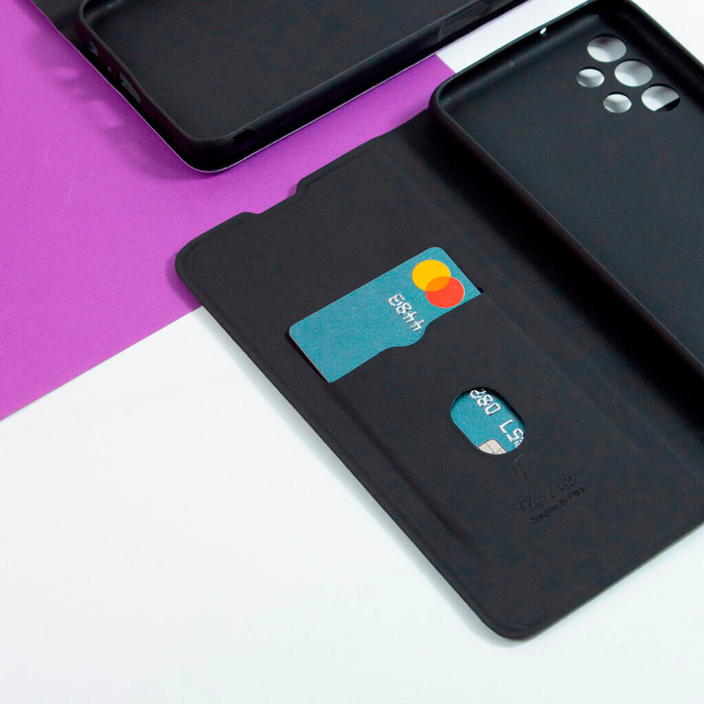 Чохол (книжка) Xiaomi Redmi Note 15, FIBRA Flip, Чорний - № 5 Чохол (книжка) Xiaomi Redmi Note 15, FIBRA Flip, Чорний - № 5