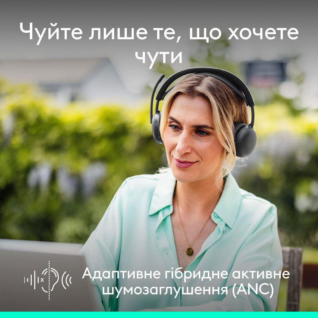 Bluetooth-гарнитура Logitech Zone 2 ES, С микрофоном, Стерео, Черный - № 3 Bluetooth-гарнитура Logitech Zone 2 ES, С микрофоном, Стерео, Черный - № 3