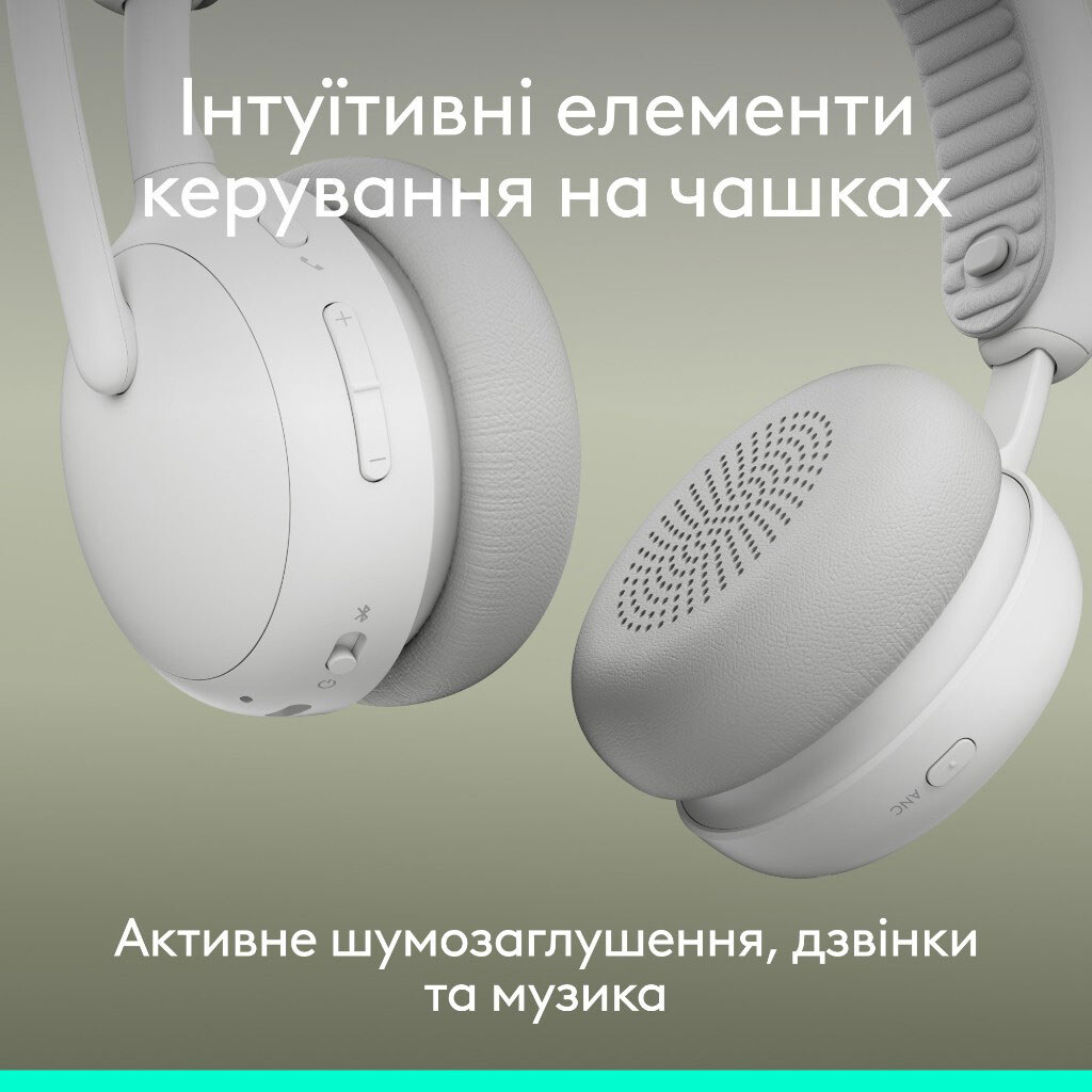 Bluetooth-гарнитура Logitech Zone 2 ES, С микрофоном, Стерео, Белый - № 8 Bluetooth-гарнитура Logitech Zone 2 ES, С микрофоном, Стерео, Белый - № 8
