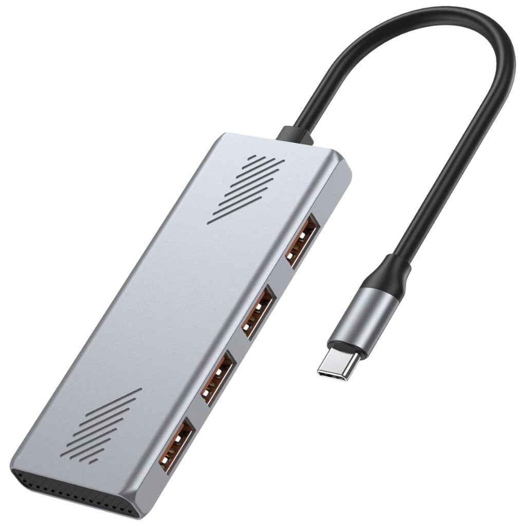 USB-хаб Gembird UHB-CM-U310-A4-01, Серый - № 2 USB-хаб Gembird UHB-CM-U310-A4-01, Серый - № 2