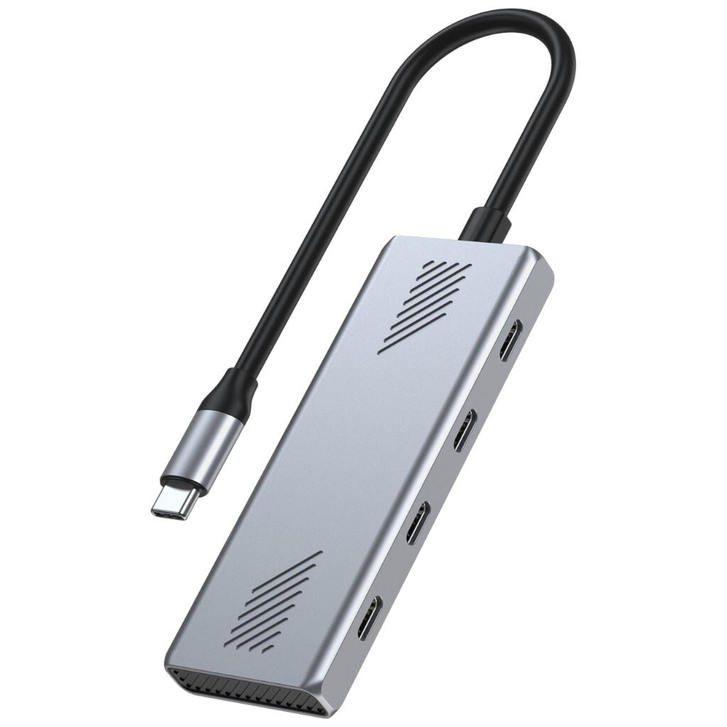 USB-хаб Gembird UHB-CM-U310-C4-01, Серый - № 2 USB-хаб Gembird UHB-CM-U310-C4-01, Серый - № 2