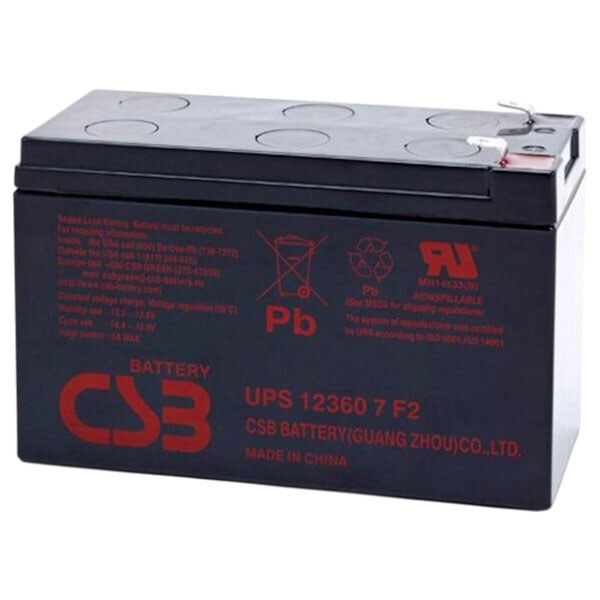 Акумулятор CSB UPS123607, Чорний - № 1 Акумулятор CSB UPS123607, Чорний - № 1