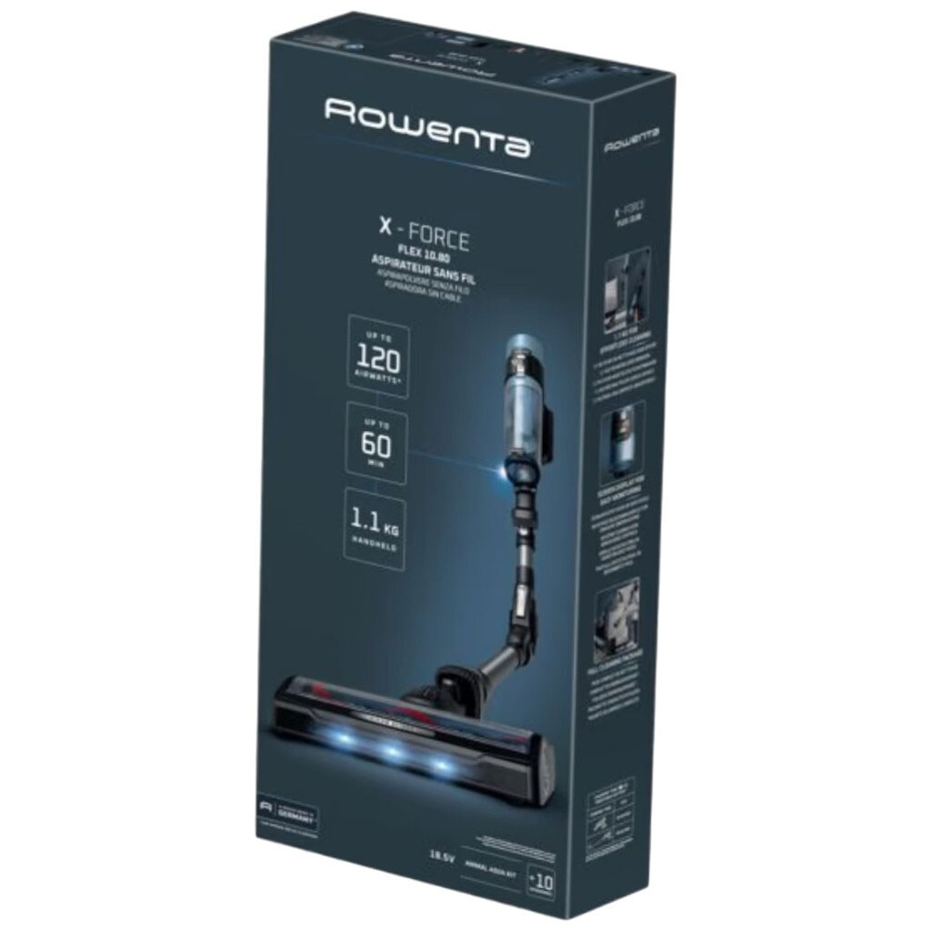 Аккумуляторный моющий пылесос Rowenta X-Force Flex 10.80 Animal Aqua RH7AD5E0, Черный - № 10 Аккумуляторный моющий пылесос Rowenta X-Force Flex 10.80 Animal Aqua RH7AD5E0, Черный - № 10