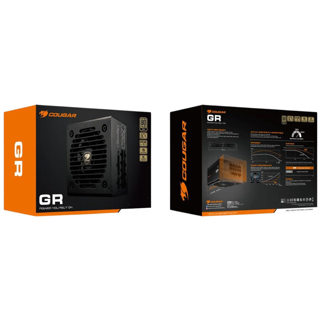 Блок питания для корпусов Cougar GR 750 80 Plus Gold, Черный - № 5 Блок питания для корпусов Cougar GR 750 80 Plus Gold, Черный - № 5