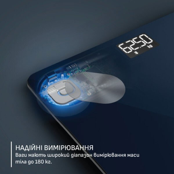Ваги для підлоги Tefal GoodVibes Life+ BM9720F0, Синій - № 2 Ваги для підлоги Tefal GoodVibes Life+ BM9720F0, Синій - № 2