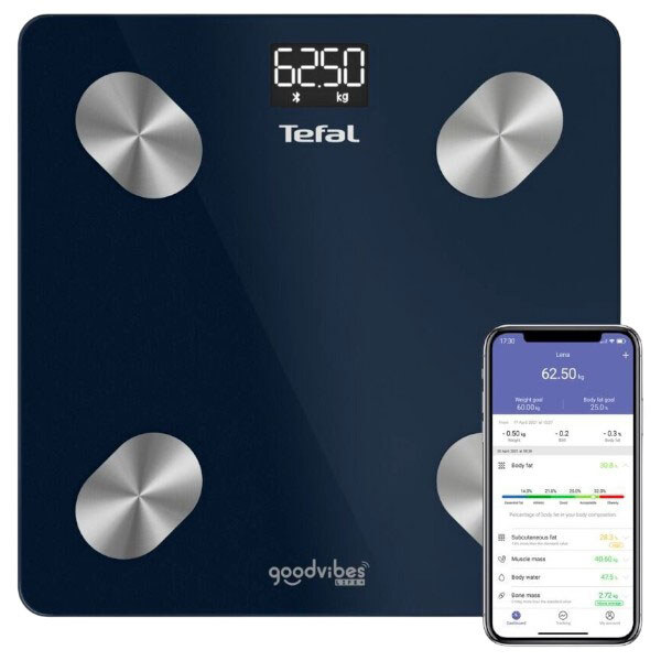 Ваги для підлоги Tefal GoodVibes Life+ BM9720F0, Синій - № 3 Ваги для підлоги Tefal GoodVibes Life+ BM9720F0, Синій - № 3