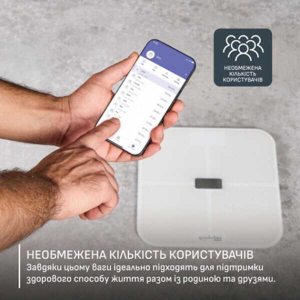 Ваги для підлоги Tefal GoodVibes Sport BM9740F0, Білий - № 3 Ваги для підлоги Tefal GoodVibes Sport BM9740F0, Білий - № 3