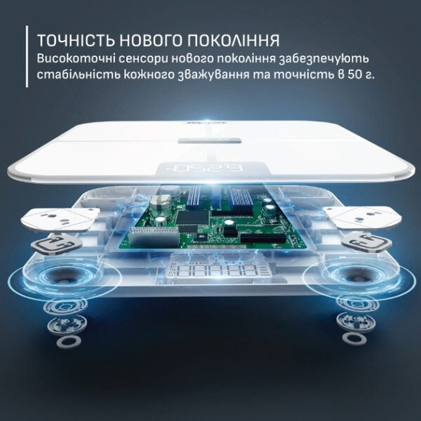 Ваги для підлоги Tefal GoodVibes Sport BM9740F0, Білий - № 11 Ваги для підлоги Tefal GoodVibes Sport BM9740F0, Білий - № 11