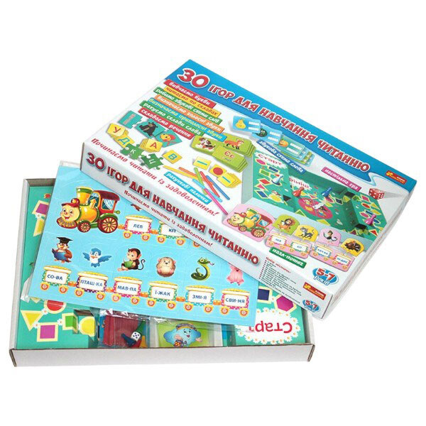 Великий набір ігор: 30 ігор для читання, Ранок - № 2 Великий набір ігор: 30 ігор для читання, Ранок - № 2