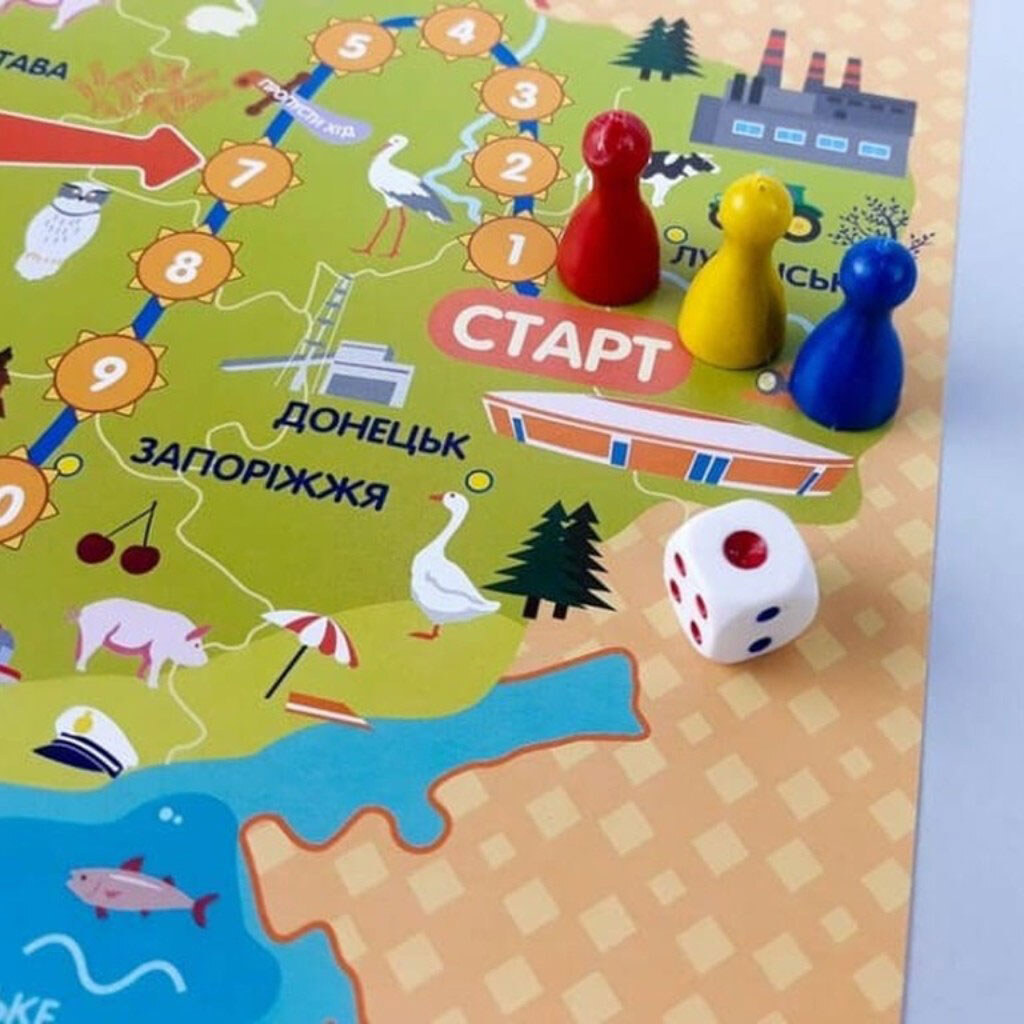 Гра-ходилка "Мандруємо Україною", Ранок - № 4 Гра-ходилка "Мандруємо Україною", Ранок - № 4