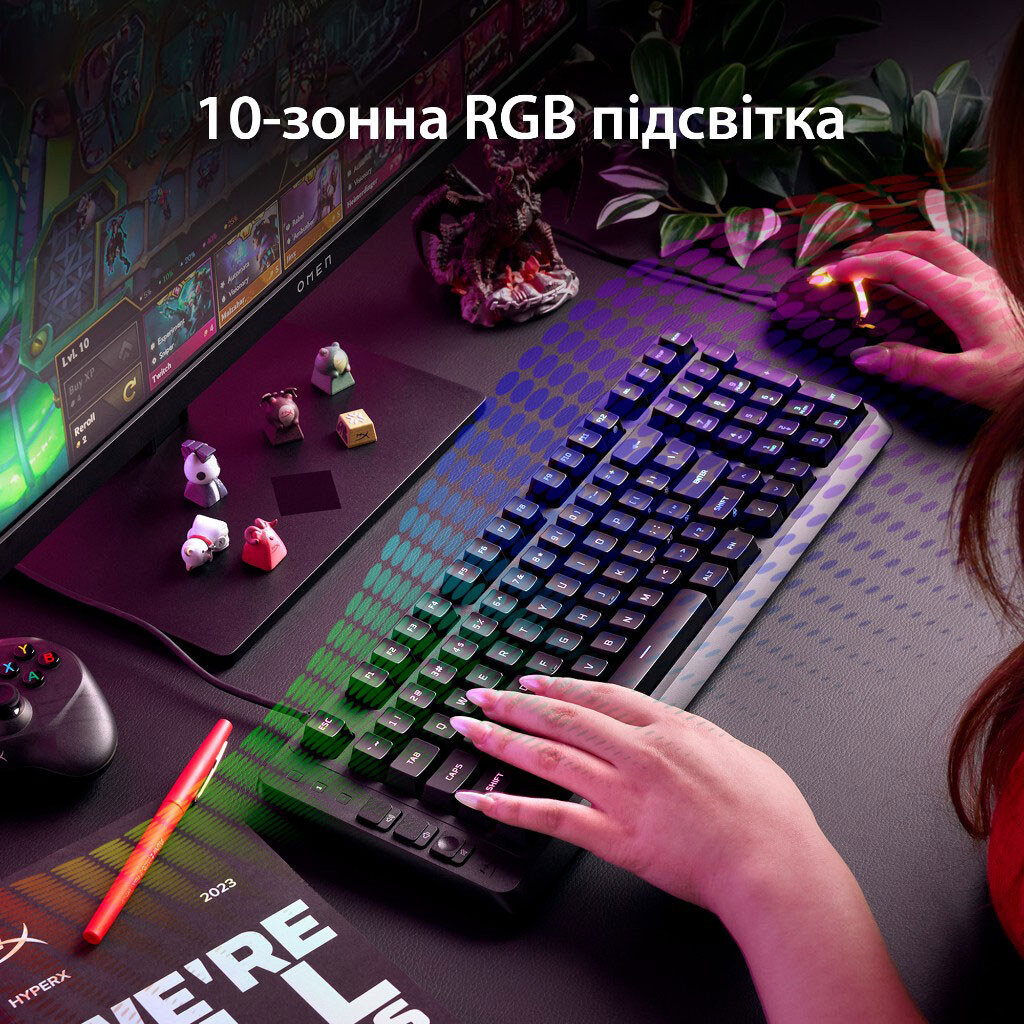 Клавіатура HyperX Eve 1800, Чорний - № 11 Клавіатура HyperX Eve 1800, Чорний - № 11