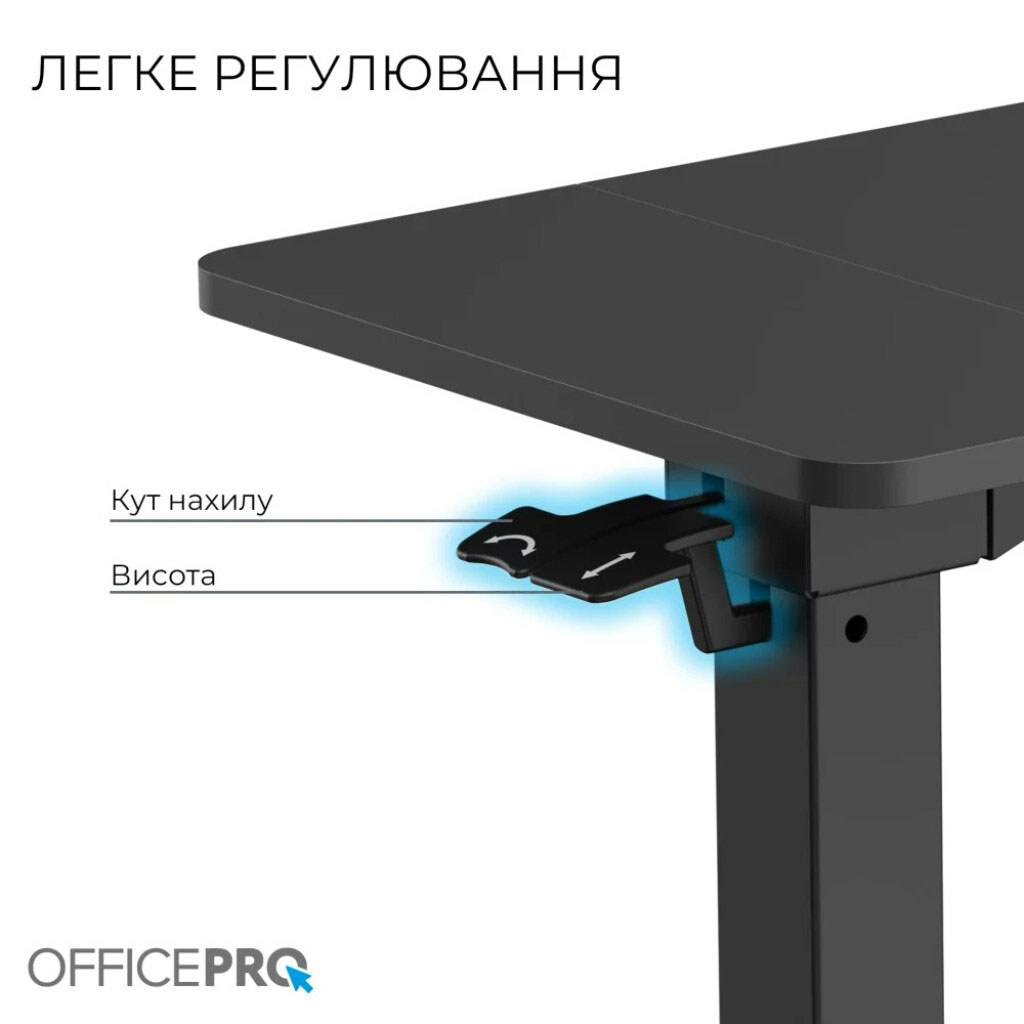 Комп'ютерний стіл OfficePro ODM320B, Чорний - № 4 Комп'ютерний стіл OfficePro ODM320B, Чорний - № 4