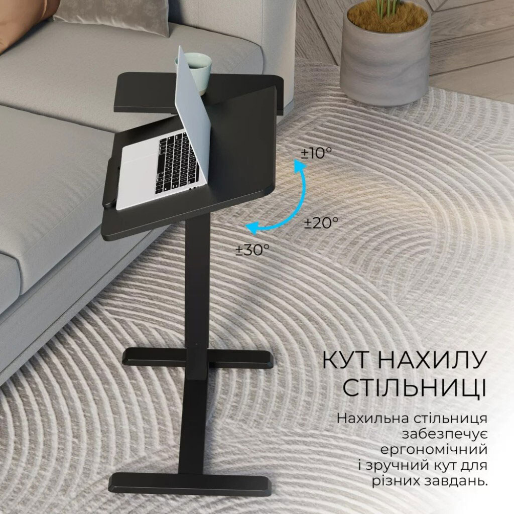 Комп'ютерний стіл OfficePro ODM320B, Чорний - № 6 Комп'ютерний стіл OfficePro ODM320B, Чорний - № 6